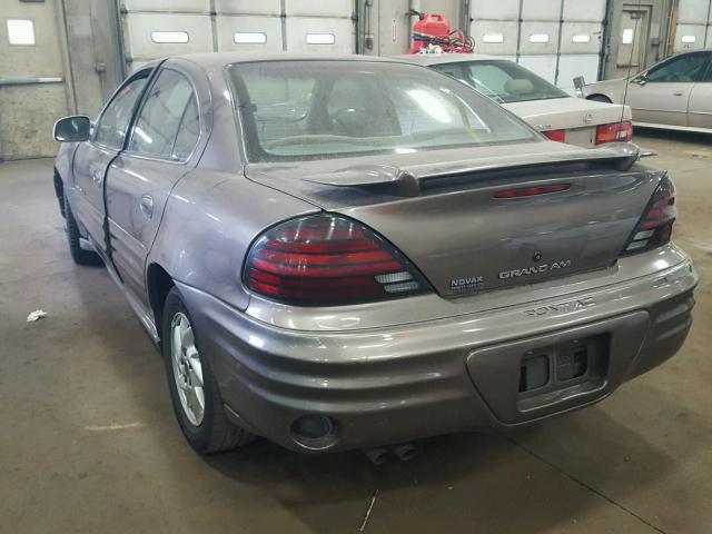 1G2NF52E91M557319 - 2001 PONTIAC GRAND AM S Qəhvəyi foto 3