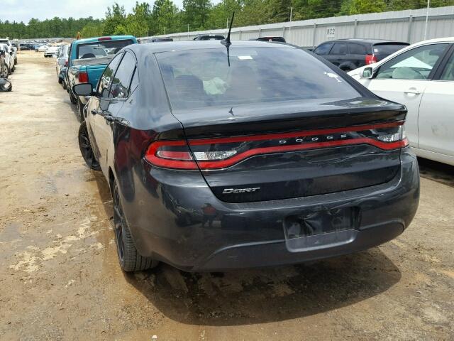 1C3CDFFA5GD822899 - 2016 DODGE DART SXT S BLACK photo 3