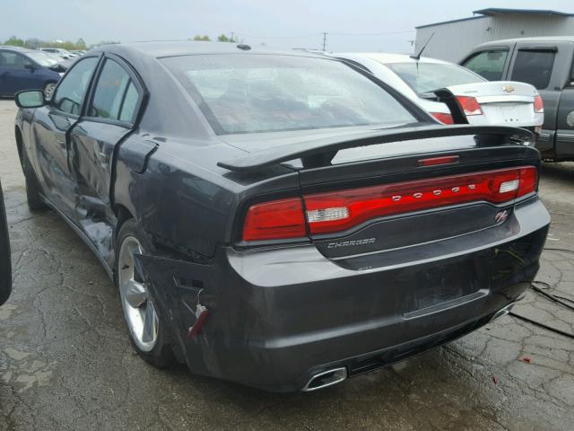 2C3CDXCT4EH102750 - 2014 DODGE CHARGER R/ GRAY photo 3