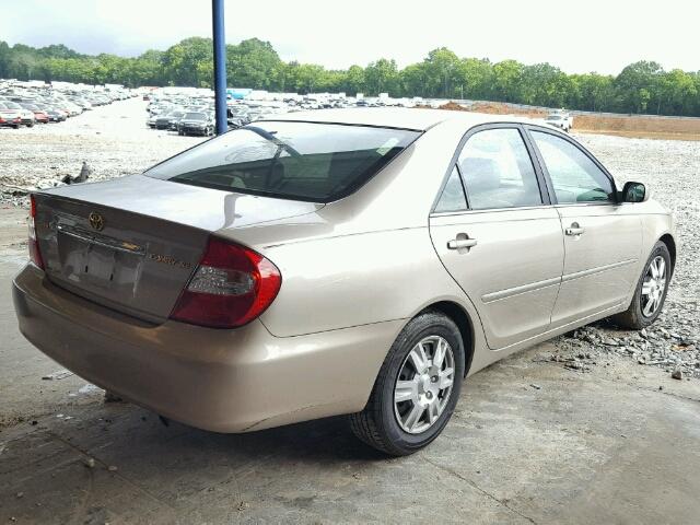 4T1BE32K33U250495 - 2003 TOYOTA CAMRY LE TAN photo 4