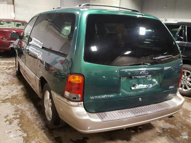 2FMZA56433BB35483 - 2003 FORD WINDSTAR S GREEN photo 3