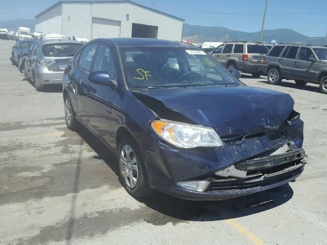 KMHDU4AD1AU115498 - 2010 HYUNDAI ELANTRA BLUE photo 1