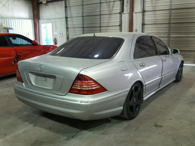WDBNG75J15A440529 - 2005 MERCEDES-BENZ S 500 SILVER photo 4