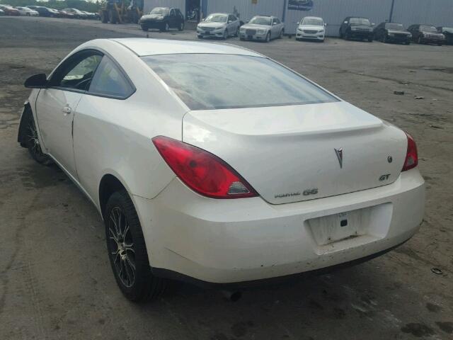 1G2ZH17N894171760 - 2009 PONTIAC G6 GT WHITE photo 3