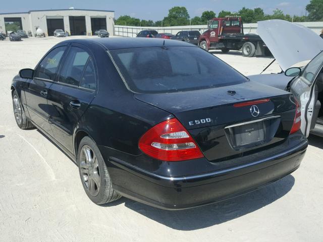 WDBUF70J55A747613 - 2005 MERCEDES-BENZ E 500 BLACK photo 3