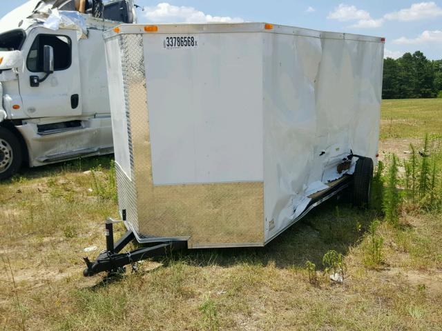 7FD1E1218J1001237 - 2018 CARGO TRAILER WHITE photo 2