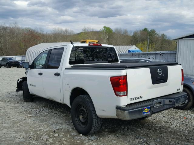 1N6AA07B45N518631 - 2005 NISSAN TITAN XE WHITE photo 3