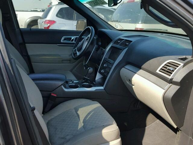 1FMHK8D84CGA17225 - 2012 FORD EXPLORER X CHARCOAL photo 5