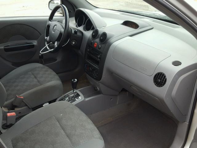 KL1TD62645B306580 - 2005 CHEVROLET AVEO BASE Gümüş foto 5