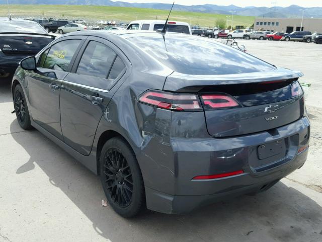 1G1RA6E41DU103695 - 2013 CHEVROLET VOLT GRAY photo 3