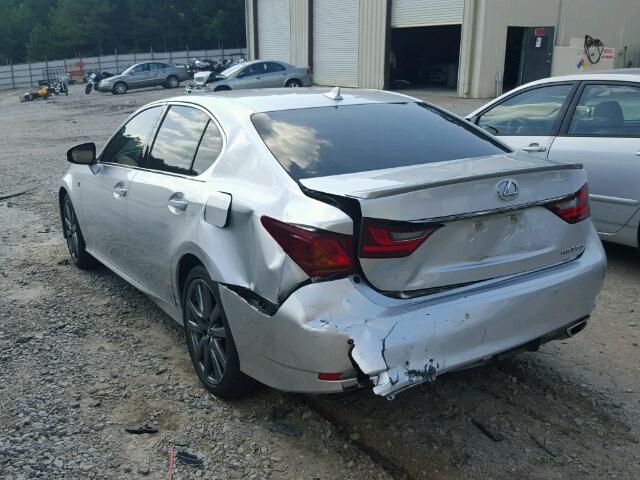 JTHBE1BL9D5017698 - 2013 LEXUS GS 350 SILVER photo 3