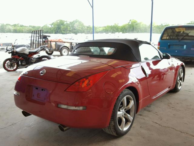 JN1AZ36A56M452686 - 2006 NISSAN 350Z ROADS RED photo 4