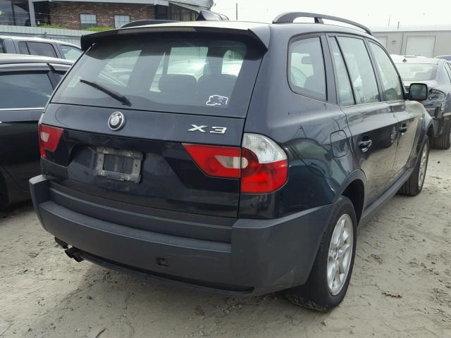 WBXPA73454WC35294 - 2004 BMW X3 2.5I BLACK photo 4