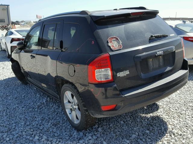 1C4NJCBAXCD503445 - 2012 JEEP COMPASS SP BLACK photo 3