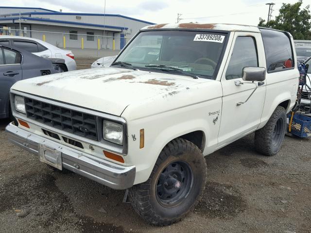 1FMCU14S5FUA28232 - 1985 FORD BRONCO II WHITE photo 2