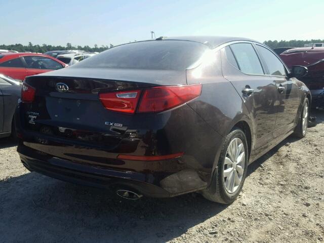 5XXGN4A75EG334856 - 2014 KIA OPTIMA EX BROWN photo 4