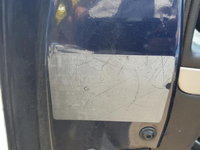 3GNBAADB7AS581263 - 2010 CHEVROLET HHR LS BLUE photo 10