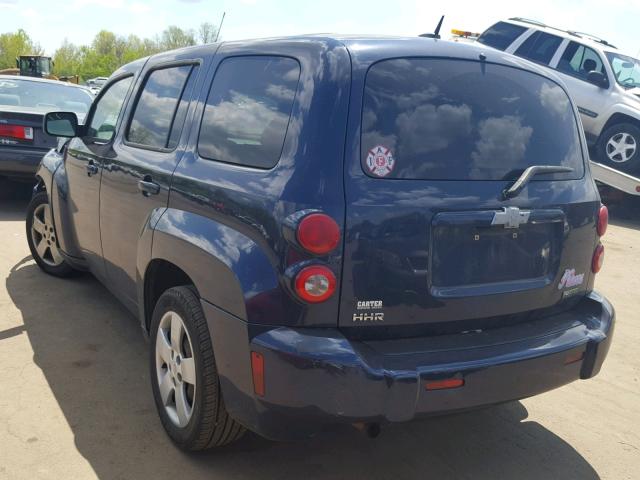 3GNBAADB7AS581263 - 2010 CHEVROLET HHR LS BLUE photo 3
