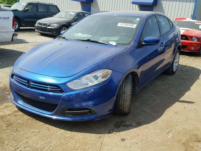 1C3CDFBA5DD109955 - 2013 DODGE DART SXT BLUE photo 2