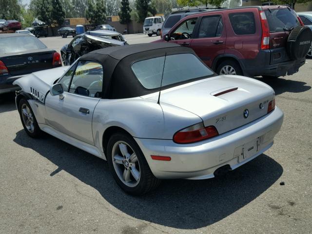 4USCH9340YLG02834 - 2000 BMW Z3 2.3 SILVER photo 3