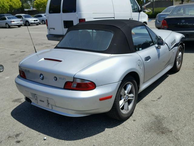 4USCH9340YLG02834 - 2000 BMW Z3 2.3 SILVER photo 4