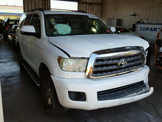 5TDBY64A58S011060 - 2008 TOYOTA SEQUOIA SR WHITE photo 1