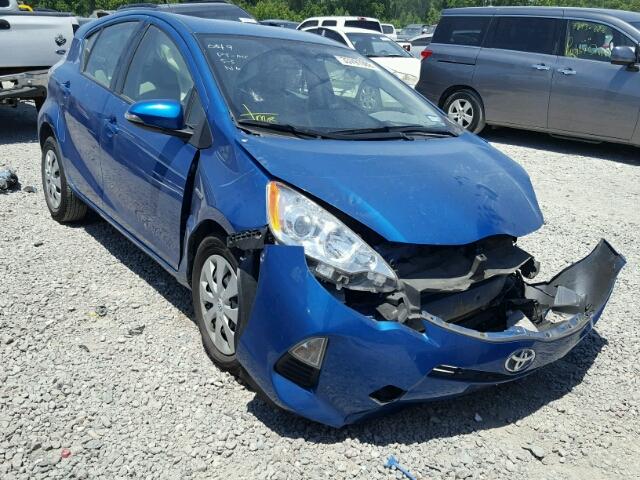 JTDKDTB30D1553303 - 2013 TOYOTA PRIUS C BLUE photo 1