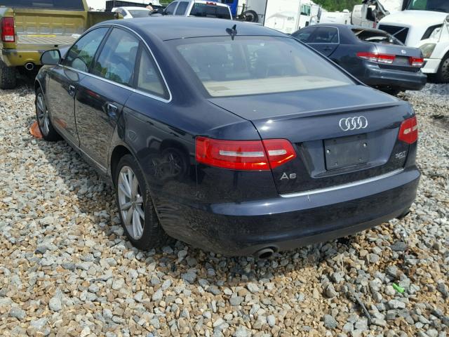 WAUKGAFB7AN056117 - 2010 AUDI A6 PRESTIG BLUE photo 3