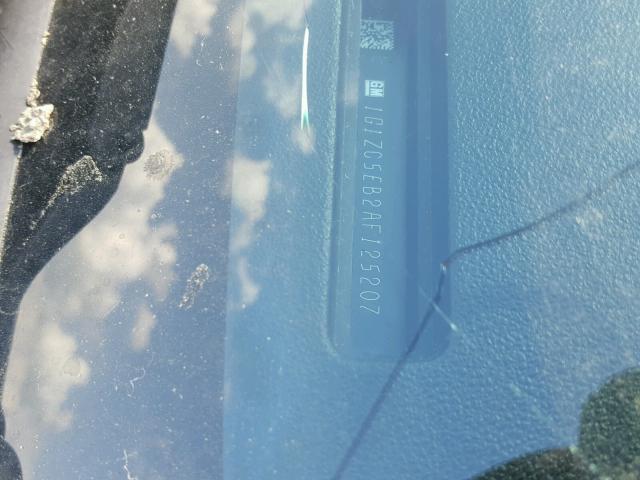 1G1ZC5EB2AF125207 - 2010 CHEVROLET MALIBU 1LT 黑色 照片 10