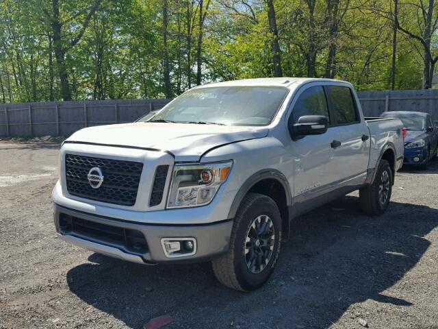 1N6AA1E58JN510156 - 2018 NISSAN TITAN SV SILVER photo 2