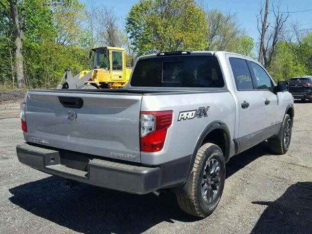 1N6AA1E58JN510156 - 2018 NISSAN TITAN SV SILVER photo 4