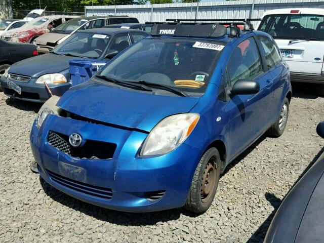 JTDJT923275066764 - 2007 TOYOTA YARIS BLUE photo 2