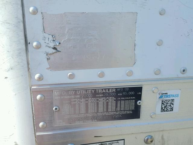 1UYVS25346G739615 - 2006 UTILITY TRAILER WHITE photo 10