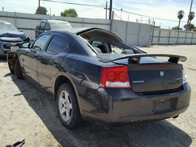 2B3CA3CV2AH253550 - 2010 DODGE CHARGER BLACK photo 3