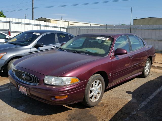 1G4HP54K944177518 - 2004 BUICK LESABRE CU BURGUNDY photo 2