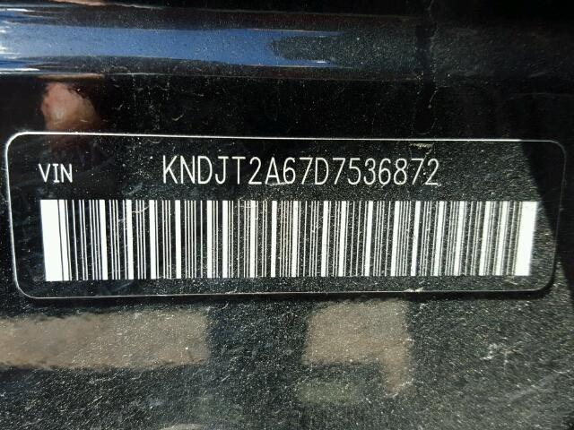 KNDJT2A67D7536872 - 2013 KIA SOUL +/!/S BLACK photo 10