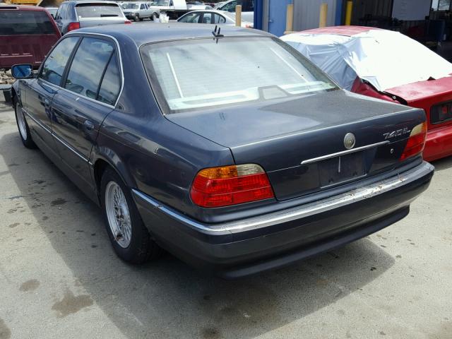 WBAGH8345YDP08928 - 2000 BMW 740 IL BLUE photo 3