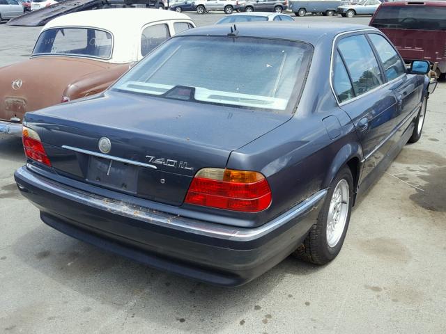WBAGH8345YDP08928 - 2000 BMW 740 IL BLUE photo 4