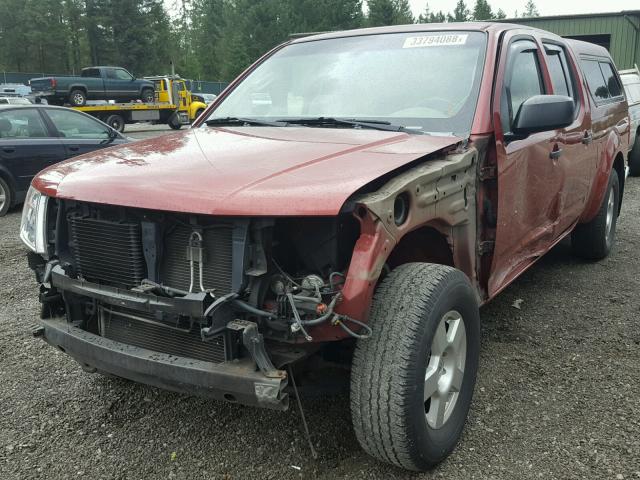 1N6AD09W88C414263 - 2008 NISSAN FRONTIER C RED photo 2