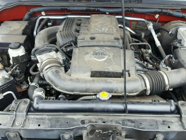 1N6AD09W88C414263 - 2008 NISSAN FRONTIER C RED photo 7