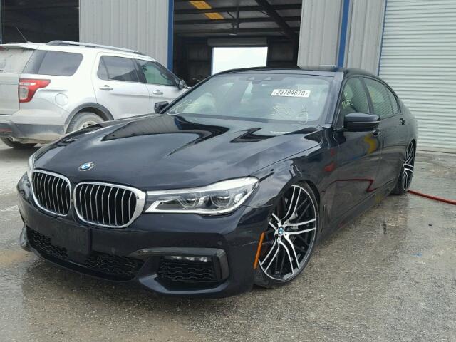 WBA7F2C54GG416423 - 2016 BMW 750 XI BLACK photo 2