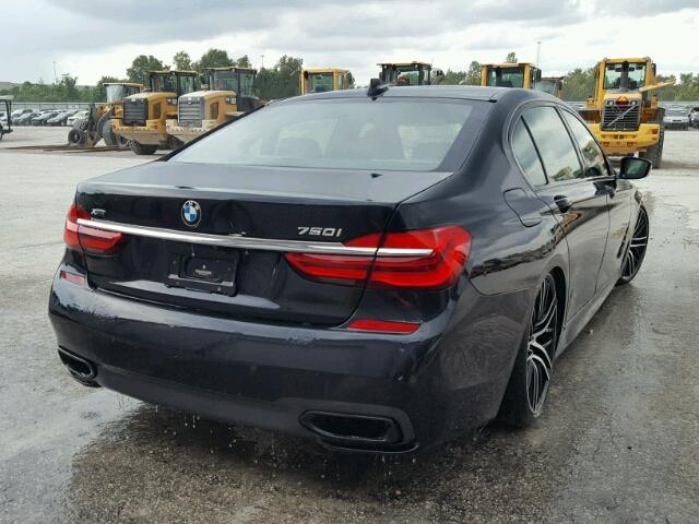 WBA7F2C54GG416423 - 2016 BMW 750 XI BLACK photo 4