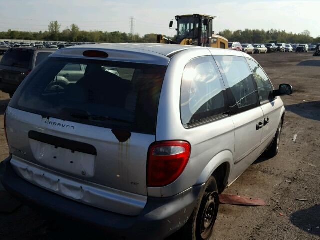 1B4GP15B32B618699 - 2002 DODGE CARAVAN EC SILVER photo 4