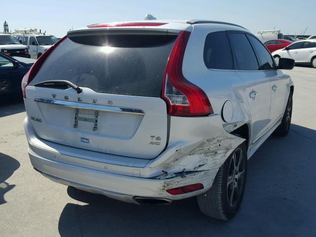 YV4902RK0F2637407 - 2015 VOLVO XC60 T6 WHITE photo 4