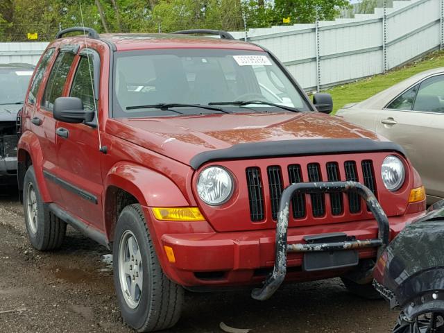 1J4GL38K45W688631 - 2005 JEEP LIBERTY RE RED photo 1