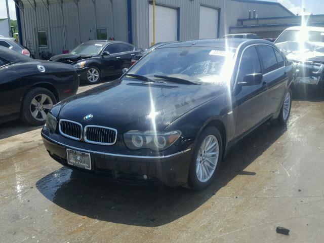 WBAGN63545DS56066 - 2005 BMW 745 LI أسود صورة 2
