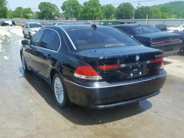 WBAGN63545DS56066 - 2005 BMW 745 LI أسود صورة 3