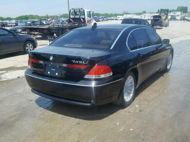 WBAGN63545DS56066 - 2005 BMW 745 LI BLACK photo 4