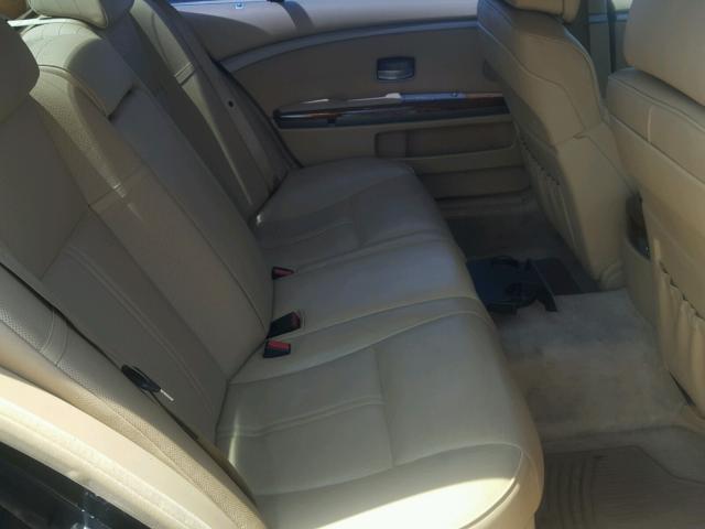 WBAGN63545DS56066 - 2005 BMW 745 LI أسود صورة 6