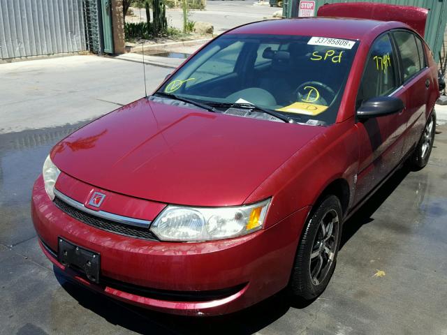 1G8AF52F24Z144162 - 2004 SATURN ION LEVEL RED photo 2